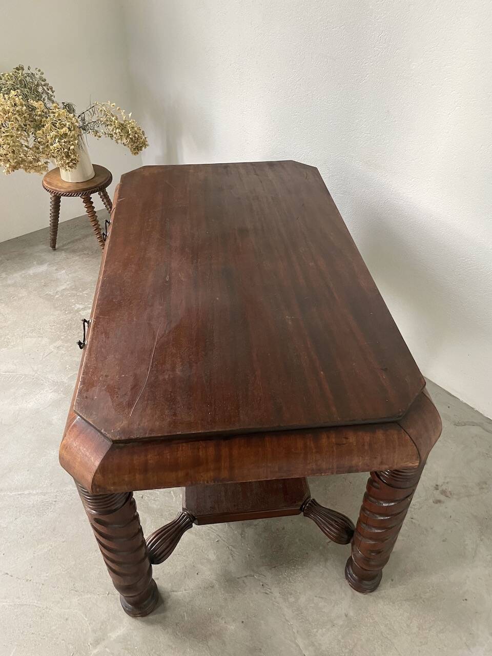 Bureau console acajou 1900