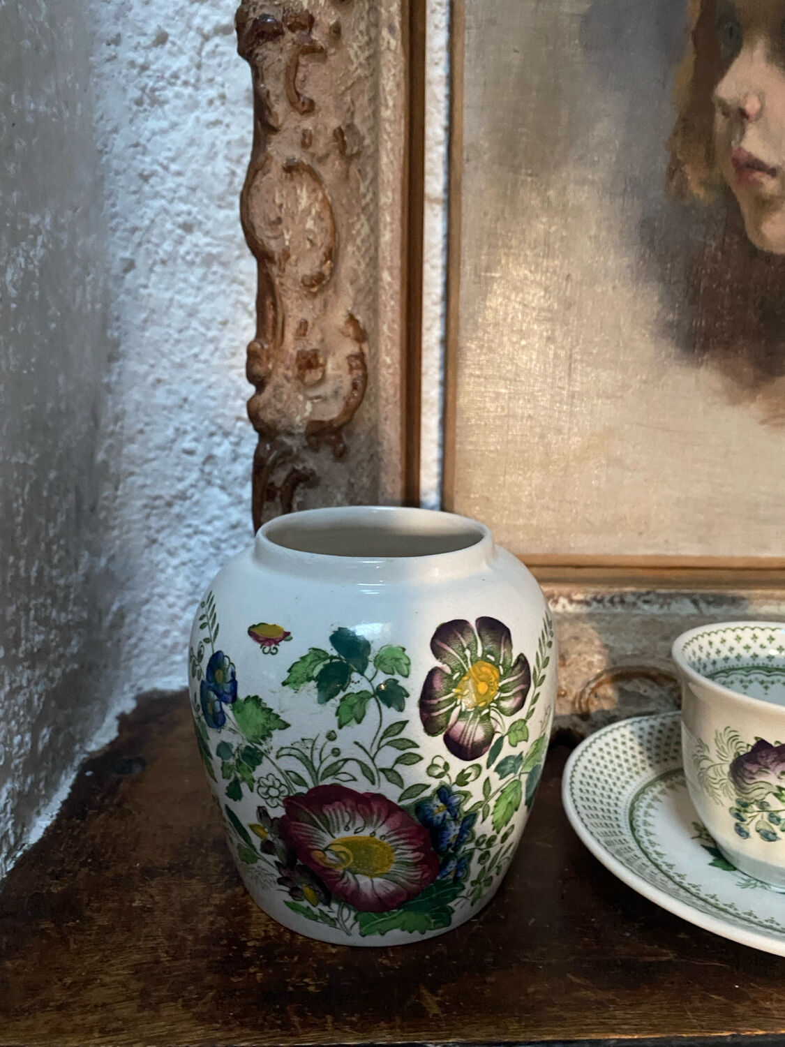 Small ironstone vase stamped Mason's