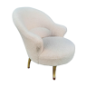 Armchair toad fabric bucklettes sheep effect