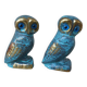 Set of two brass owls made in Greece