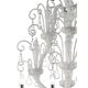 Imperial Venetian Modern White "Ca' Rezzonico" With Curls Murano Glass Chan