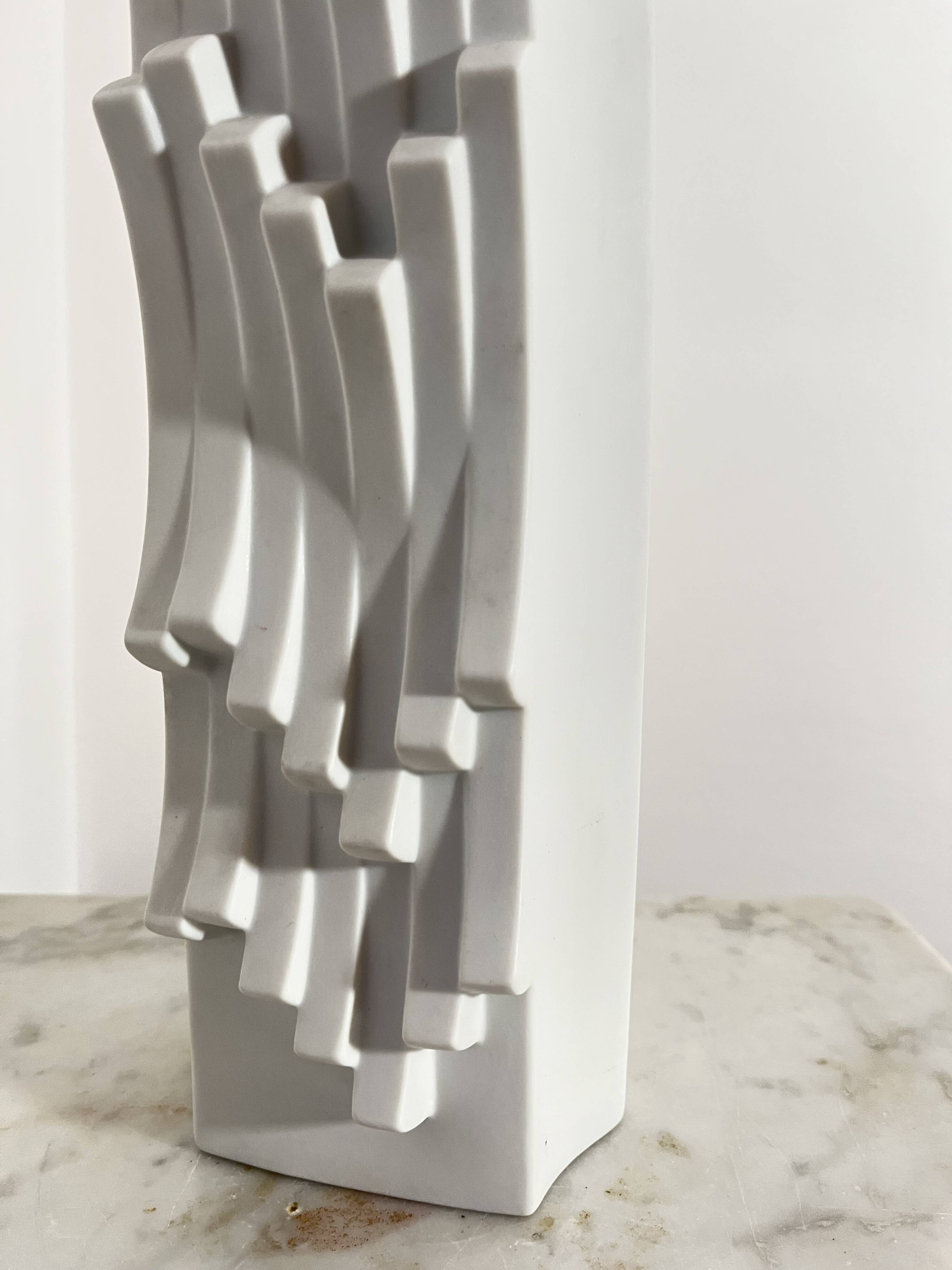 Vintage Bisque Porcelain Vase by Heinrich Fuchs for Hutschenreuther, 1960
