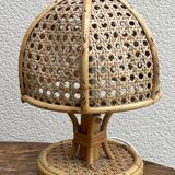 Paire de lampes italiennes en rotin