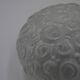 Round ceiling lamp made of molded glass