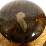 Mid Century italian table lamp with ashtray like a lantern by Aldo Tura