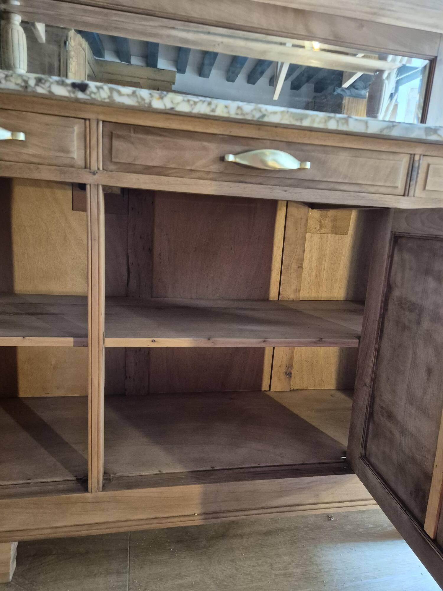 Art Deco sideboard with marble