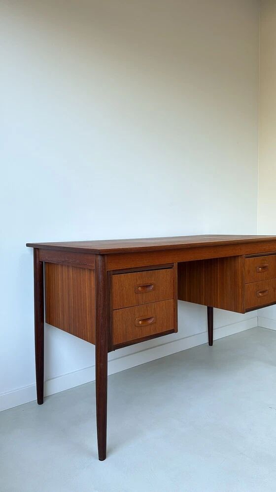 Vintage teak wooden desk