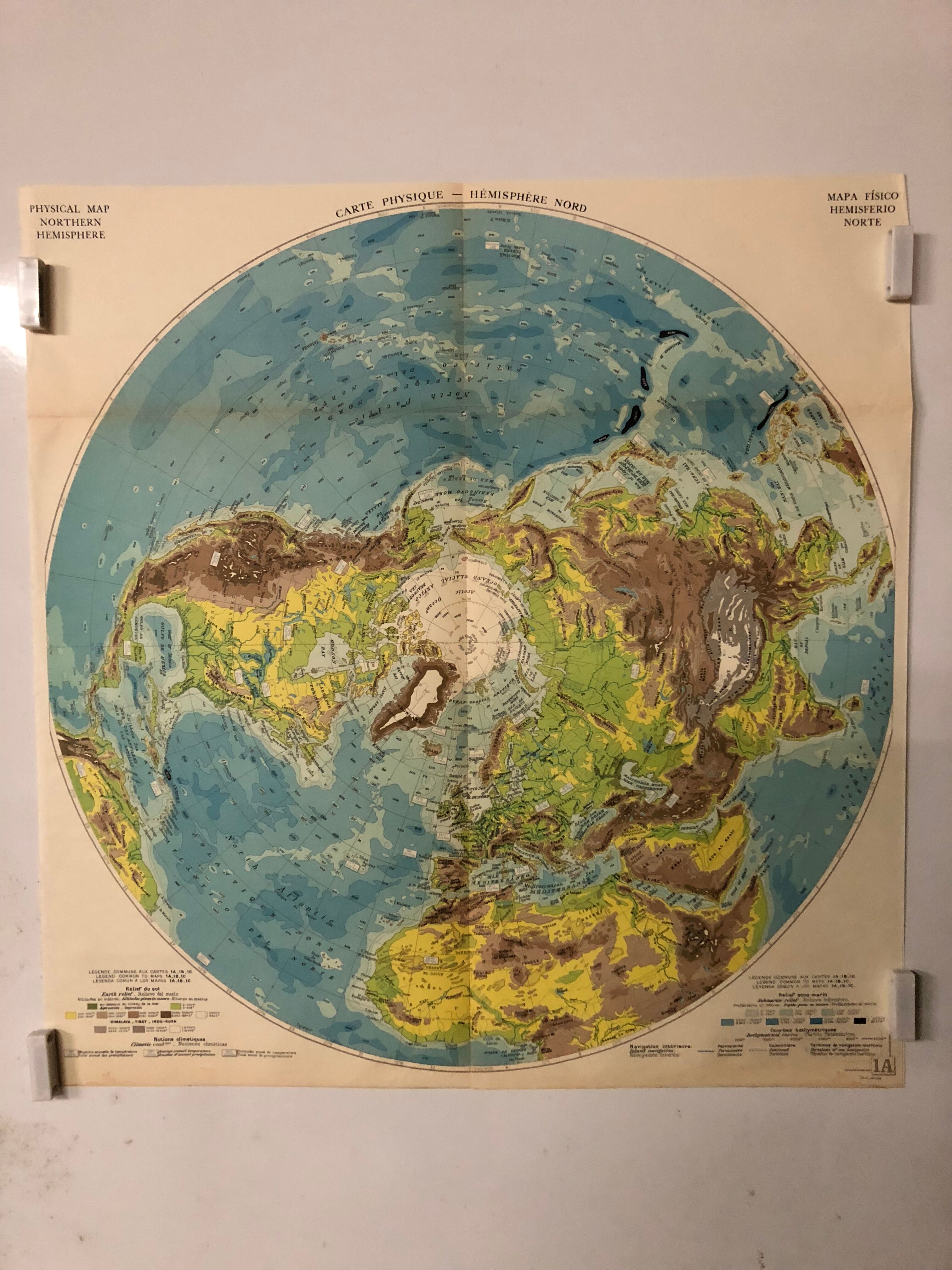 Map of the world map old northern hemisphere