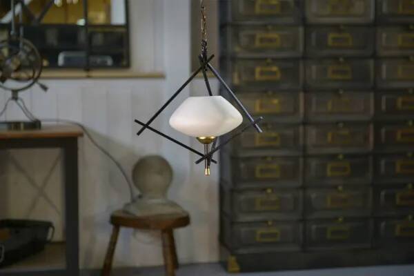 Minimalist 1960s pendant light