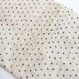 Moroccan Berber carpet blessed ouarain ecru with black polka dots 160x100cm