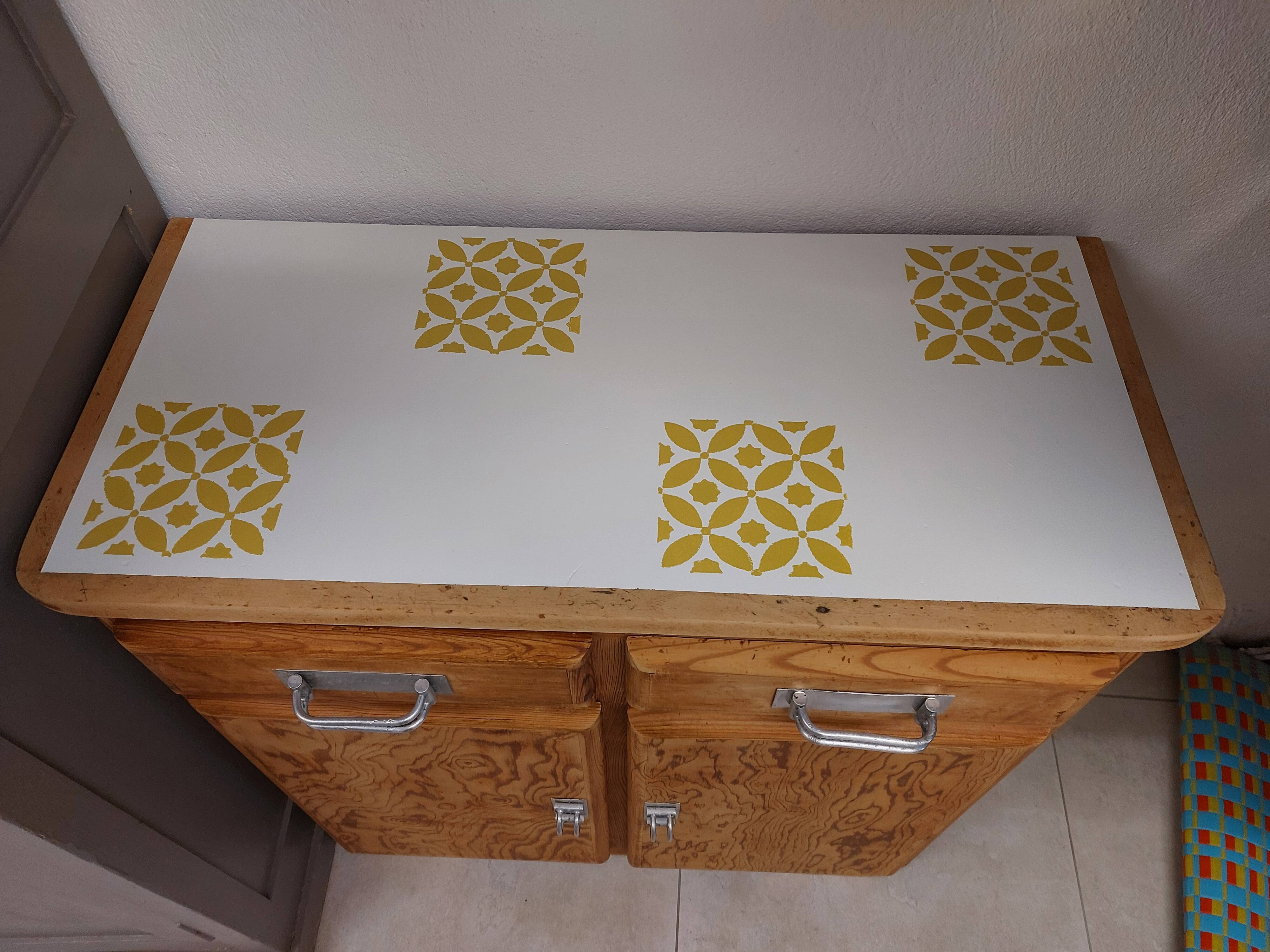 buffet Mado polished, marble top