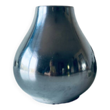 Vase moderniste argenté
