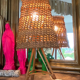Vintage rattan lamp