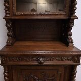 Narrow Oak Display Cabinet, Louis XIII style – Late 19th century