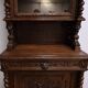 Narrow Oak Display Cabinet, Louis XIII style – Late 19th century