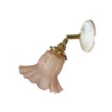 Gold and pink wall light