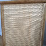 Rattan and wicker chest of drawers