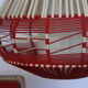 Hanging lampshades scoubidou stretched yarn years 50