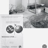 Bamboo and wicker armchair by Janine Abraham & Jan Dirk Rol 1958