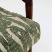 Vintage Armchair Green Cushions Classic Design