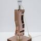Mid-century Moden Italian Plexiglass and Silver Table Lamp, 1970s