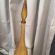 AMBER BOTTLE EMPOLI GENIE MADE IN ITALY SMALL BUBBLES