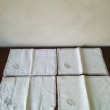 Tablecloth and linen towels has butterfly pattern