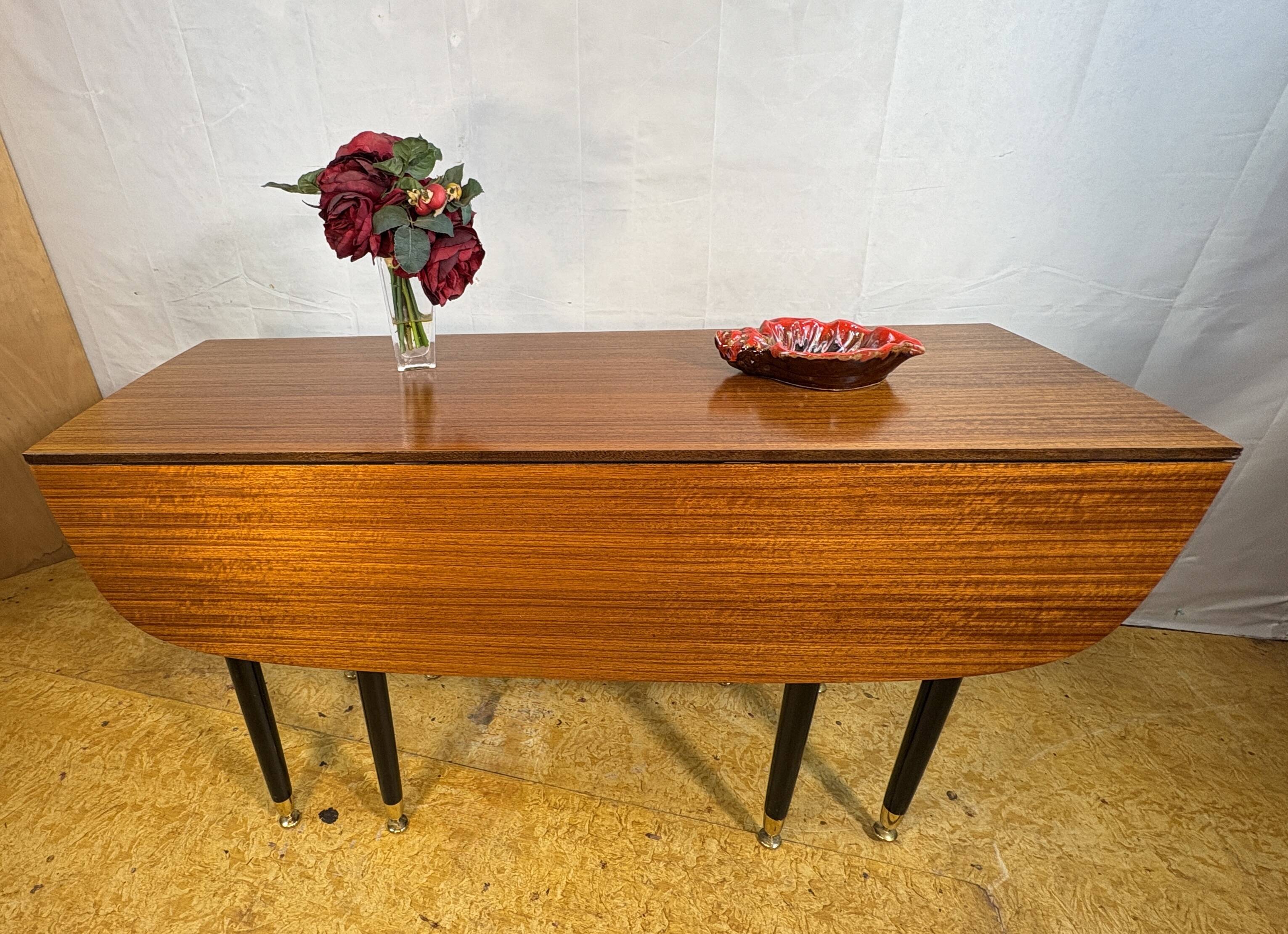 Mid Century Retro Vintage Teak & Tola Extending fold out Dining Table GPlan