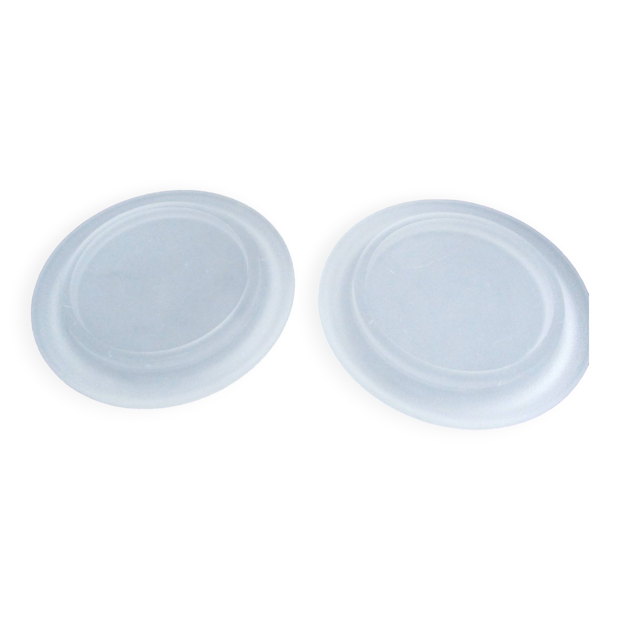 Dessous de bouteille  en verre dépoli,  set de 2