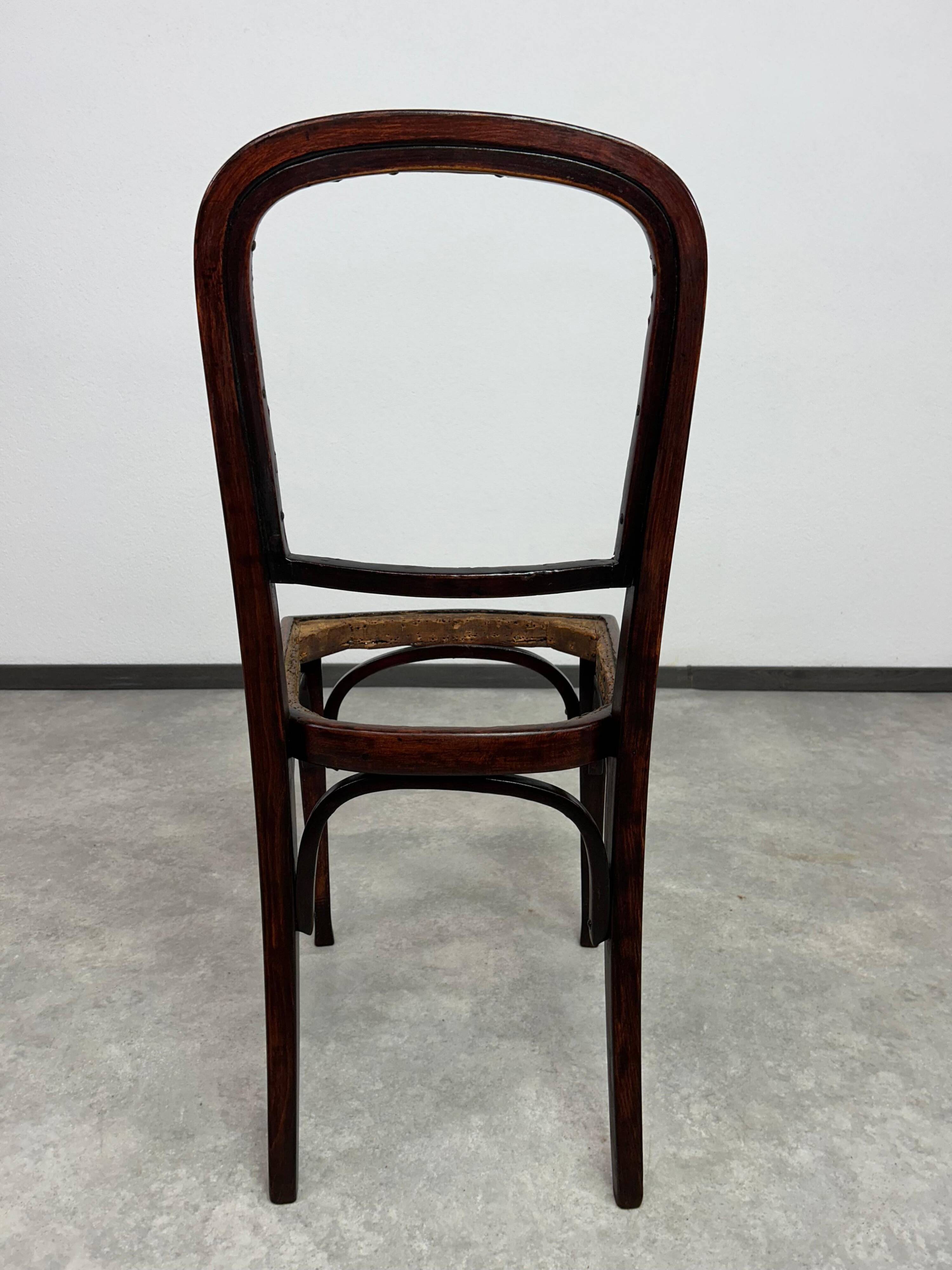 Set of 6 dining chairs no.715 by Gustav Siegel for J&J Kohn