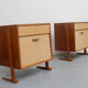Pair of bedside tables bicolor and formica 1950