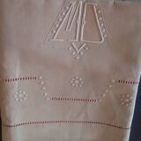 Antique embroidered linen sheets