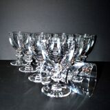 Set of 11 uncut Trianon wine glasses CRISTAL SAINT-LOUIS 2nd choice H12
