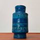 Vase en céramique Rimini Blu italien du milieu du siècle par Aldo Londi pour Bitossi