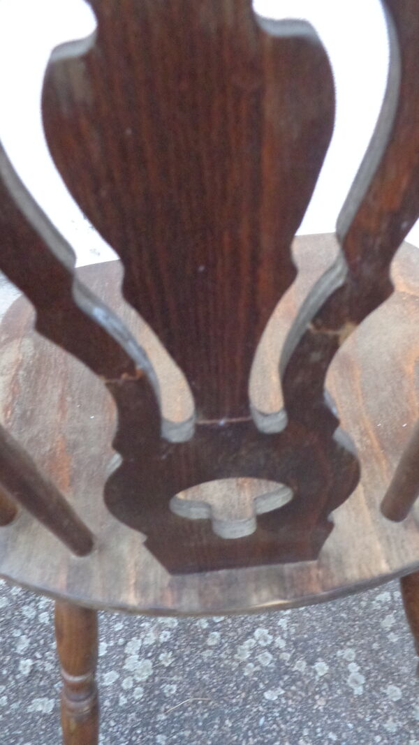 Set de 4 chaises type western