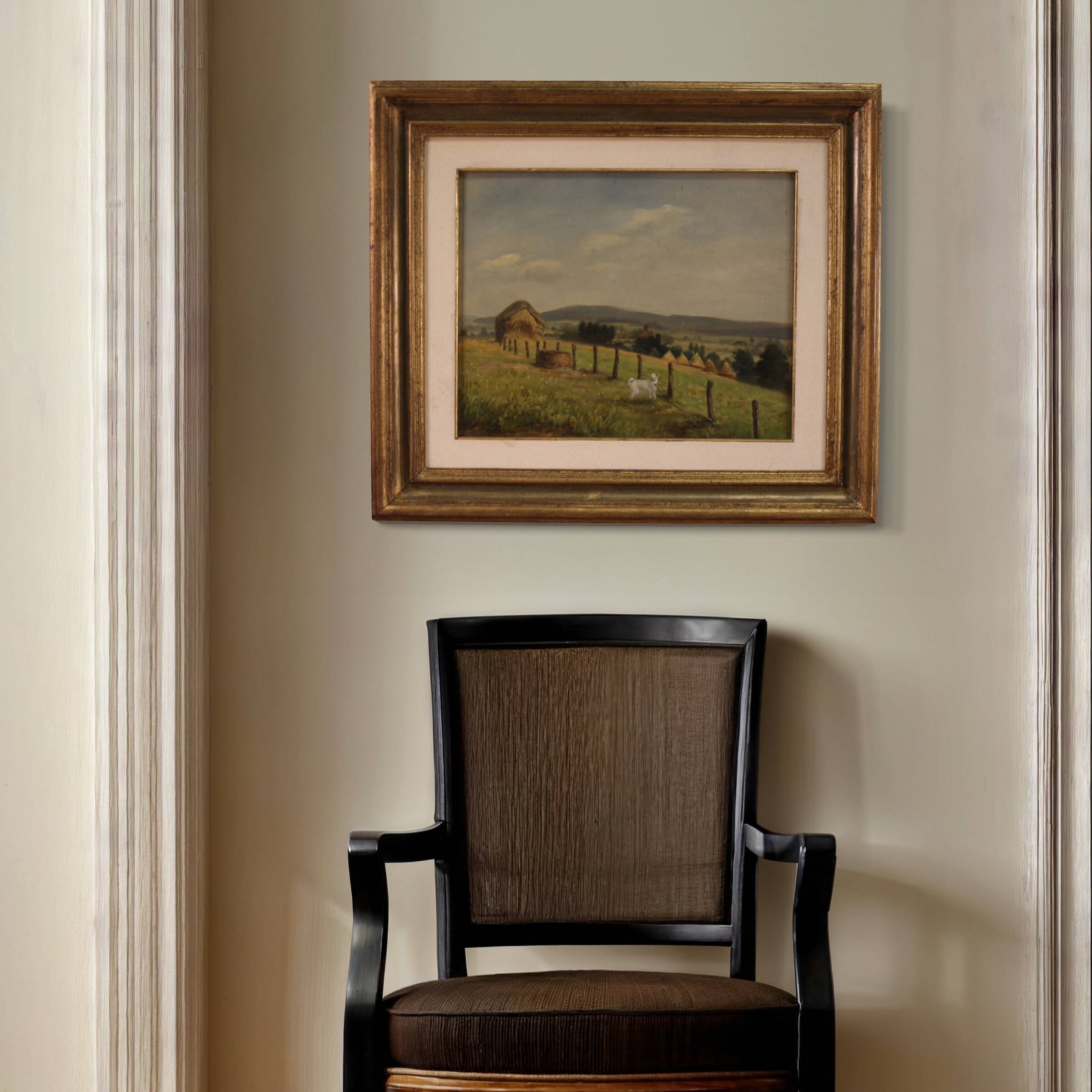 Small signed landscape painting from the 20th century