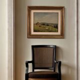 Small signed landscape painting from the 20th century