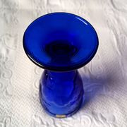 6 vintage LUMINARC France cobalt blue ice cream cups, "gourmet" model