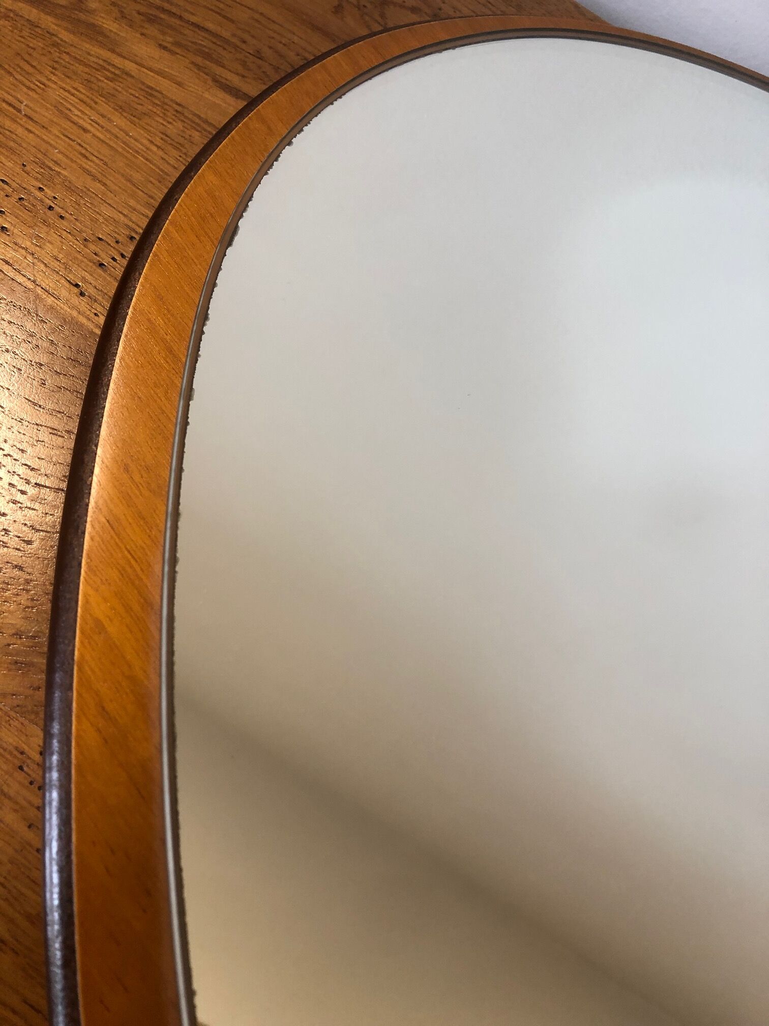 Wooden psyche mirror, 92x59 cm