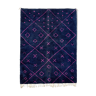 Modern Moroccan carpet dark blue