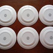6 English flat plates Bursley "The Posthouse"
