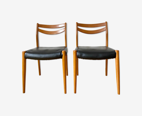 Paire de chaises style scandinave