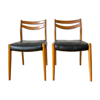 Pair of Scandinavian style chairs