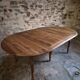 Table à manger extensible vintage en chêne / Table à abattants – 1950s–1970s, France