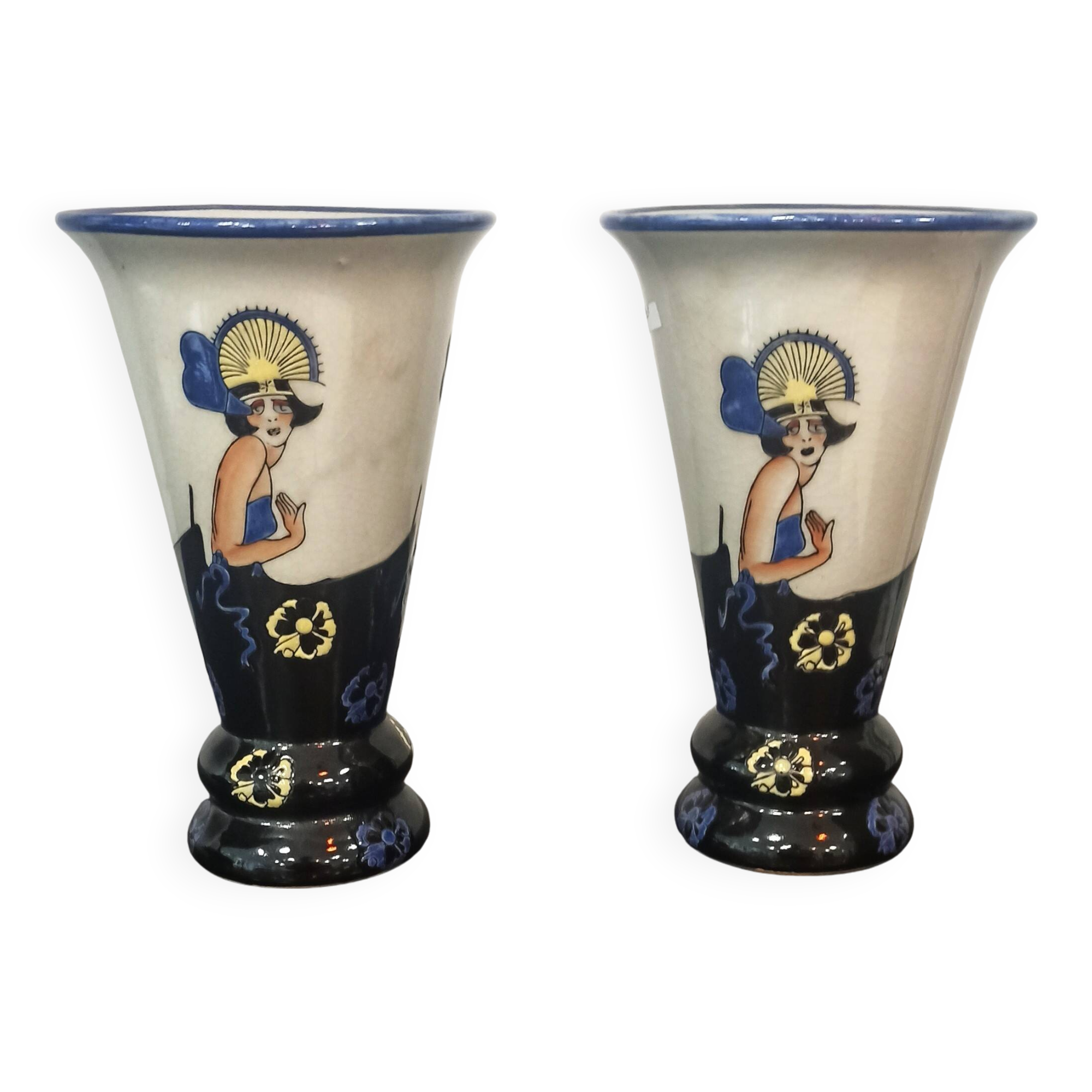 Art deco vases