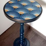 Vintage pedestal table restyled