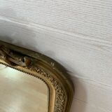 Old pediment mirror louis Philippe 19th - 65x100