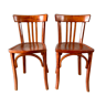 Duo de chaises bistrot Luterma années 30