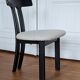 Set of 4 Oak "T-Shape" dining chairs
