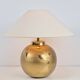 Vintage Sphere Brass Table Lamp by Louis Drimmer, France, 1970s